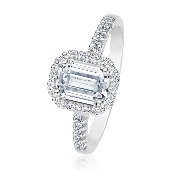 Verlobungsring Inspiring Emerald Cut