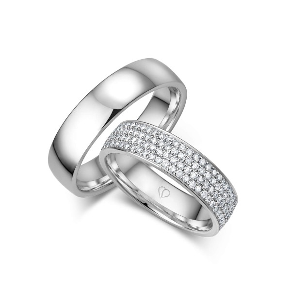 Trauringe Weißgold